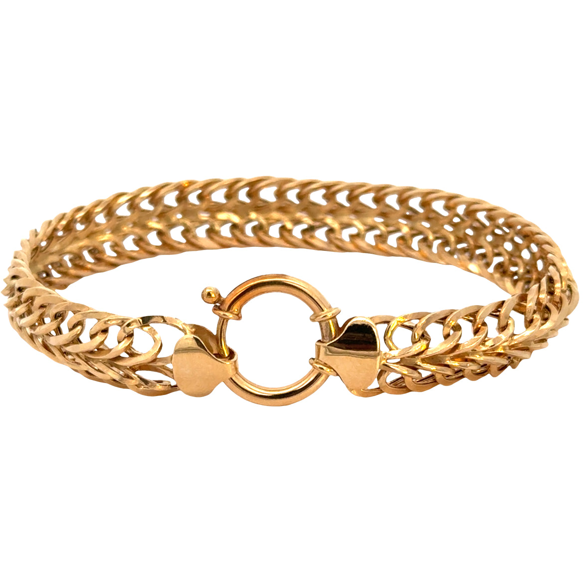 14K Yellow Gold Woven Link Bracelet
