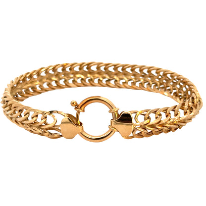 14K Yellow Gold Woven Link Bracelet