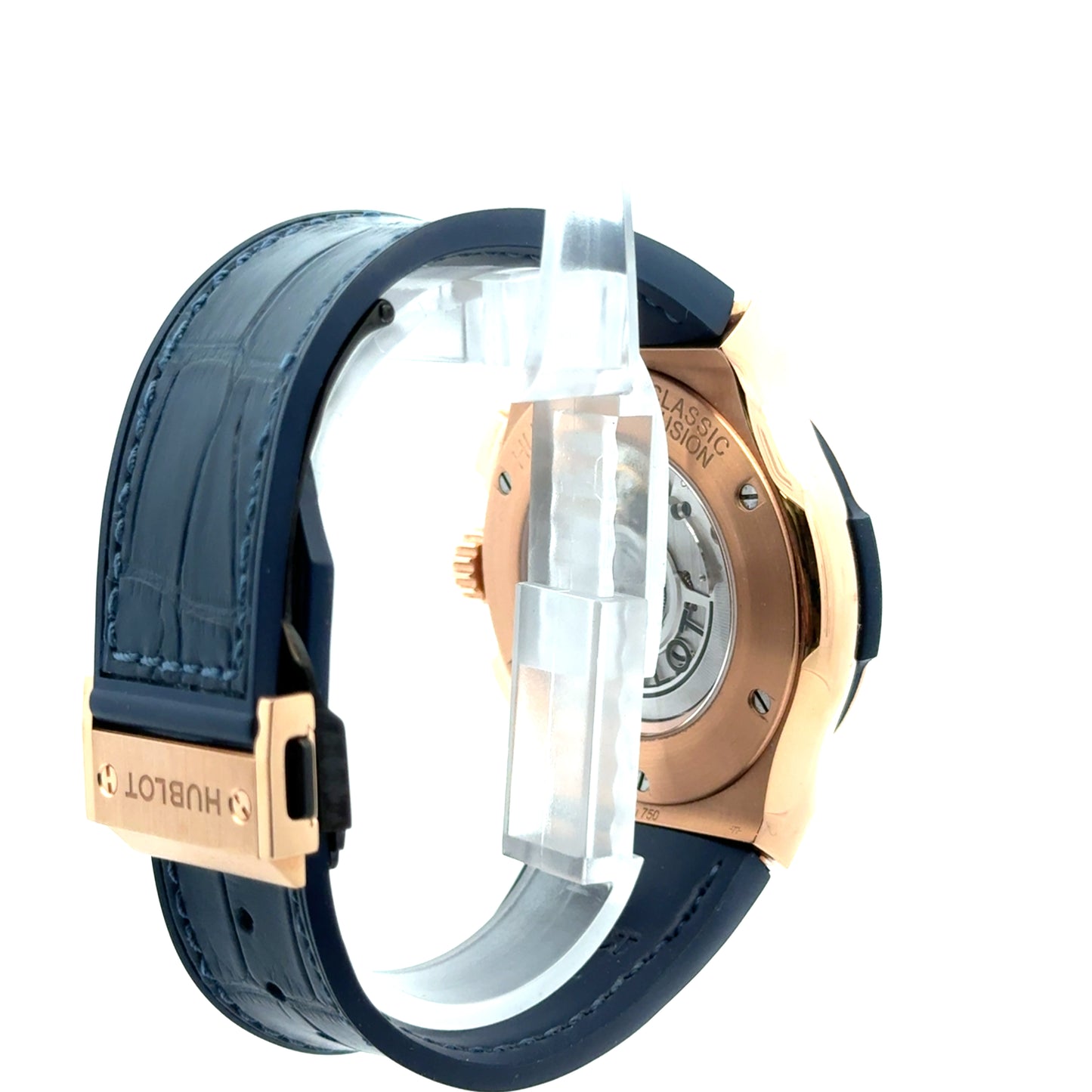 Hublot Classic Fusion Blue Chronograph – 18K King Gold –
