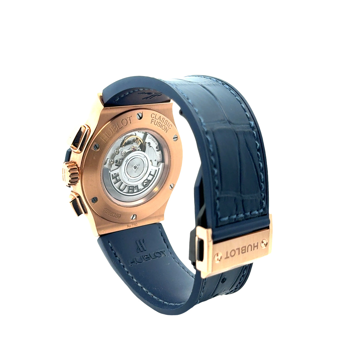 Hublot Classic Fusion Blue Chronograph – 18K King Gold –