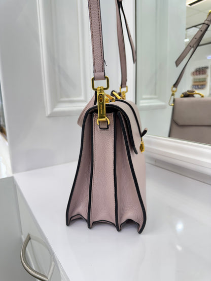 Miu Miu Matelassé Leather Top Handle Bag – Blush Pink