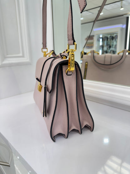 Miu Miu Matelassé Leather Top Handle Bag – Blush Pink