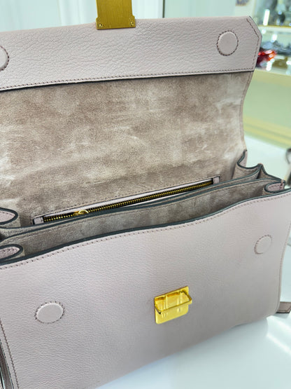 Miu Miu Matelassé Leather Top Handle Bag – Blush Pink