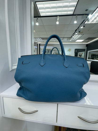Hermès Birkin 50cm Travel Bag in Blue Togo Leather – Mint Condition