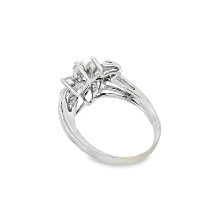 Elegant 14K White Gold & Diamond Ring