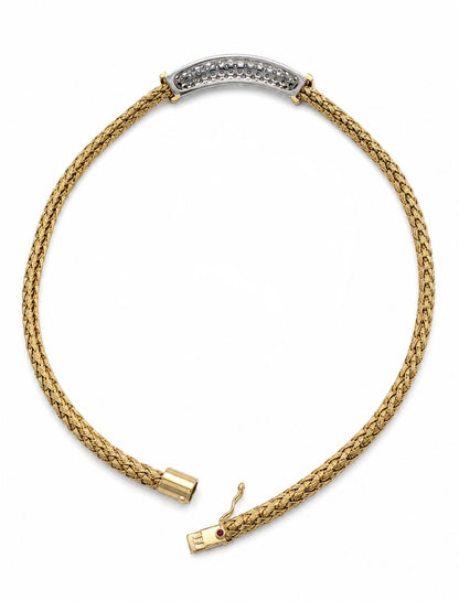 Roberto Coin 18K Two-Tone Diamond Necklace | 4.00 CTW Diamonds | 16.5”