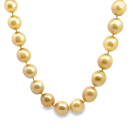 Baroque Yellow Pearl Necklace