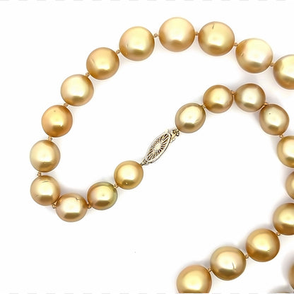 Baroque Yellow Pearl Necklace