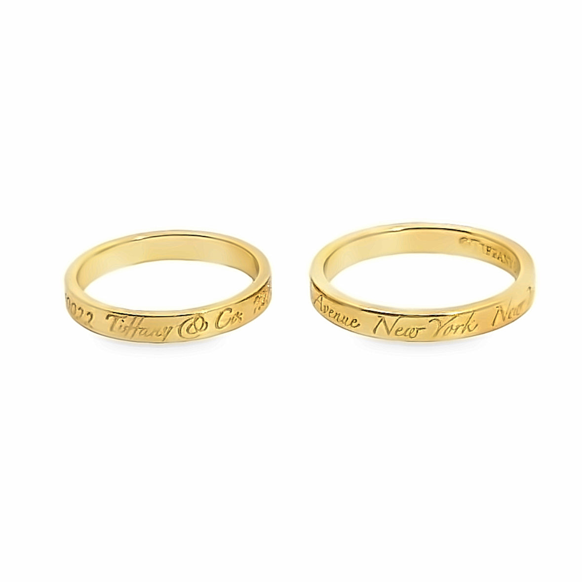 Tiffany & Co. 18K Yellow Gold Engraved Men’s Ring