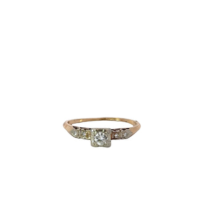 Antique 14K Yellow Gold Engagement Ring