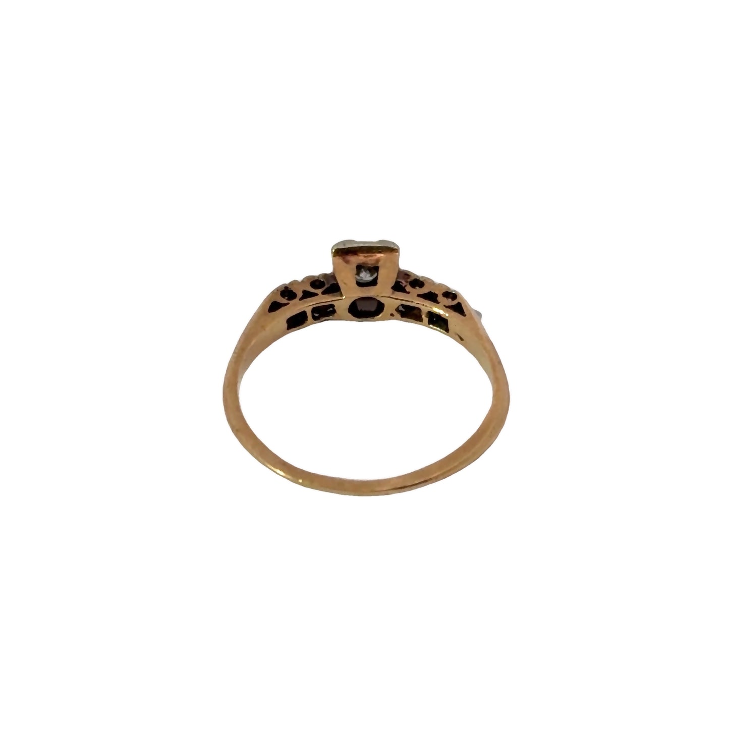 Antique 14K Yellow Gold Engagement Ring