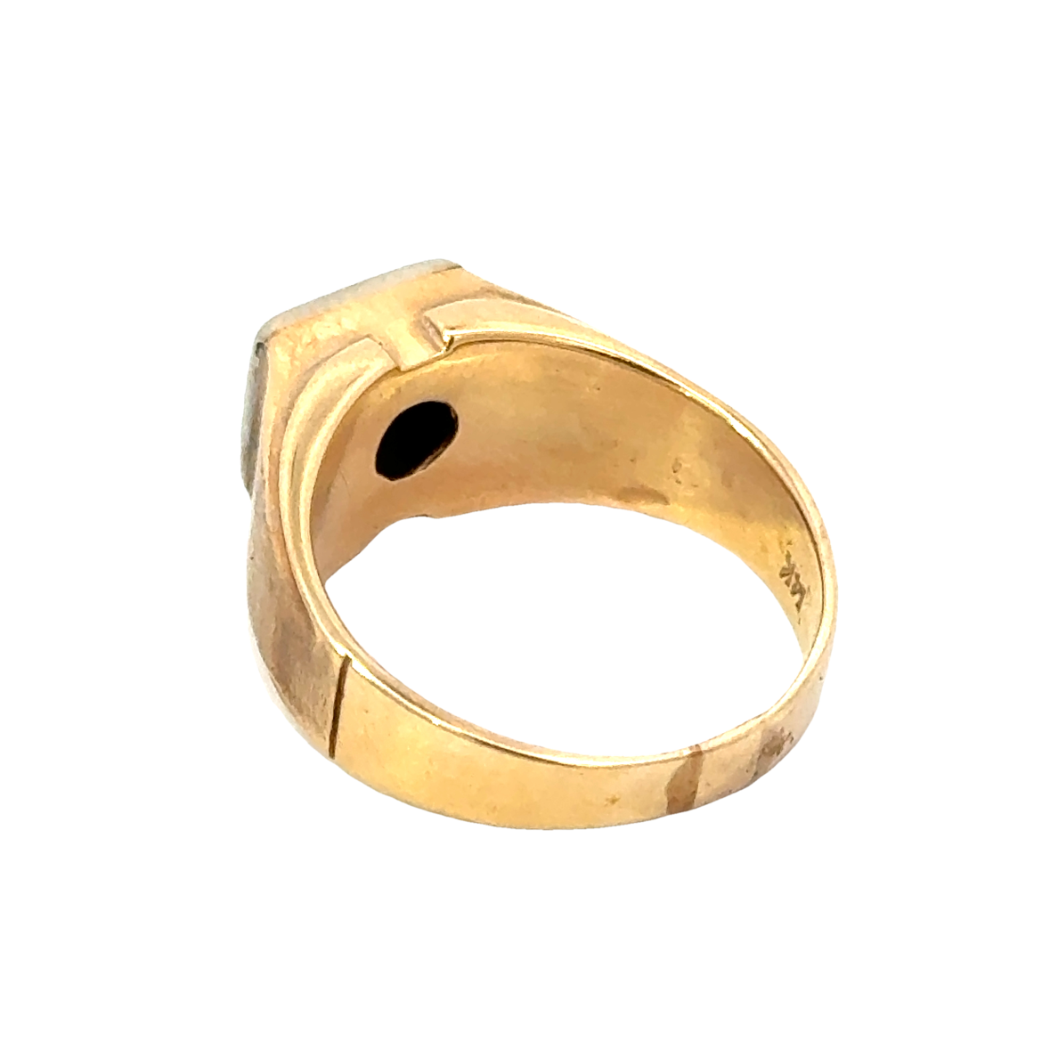 Vintage 14K Two-Tone Diamond Men’s Ring