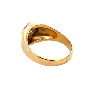 14K Yellow Gold & Diamond Men’s Ring