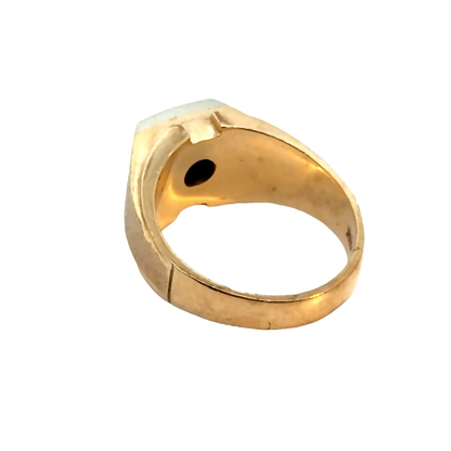 14K Two-Tone & Diamond Men’s Ring