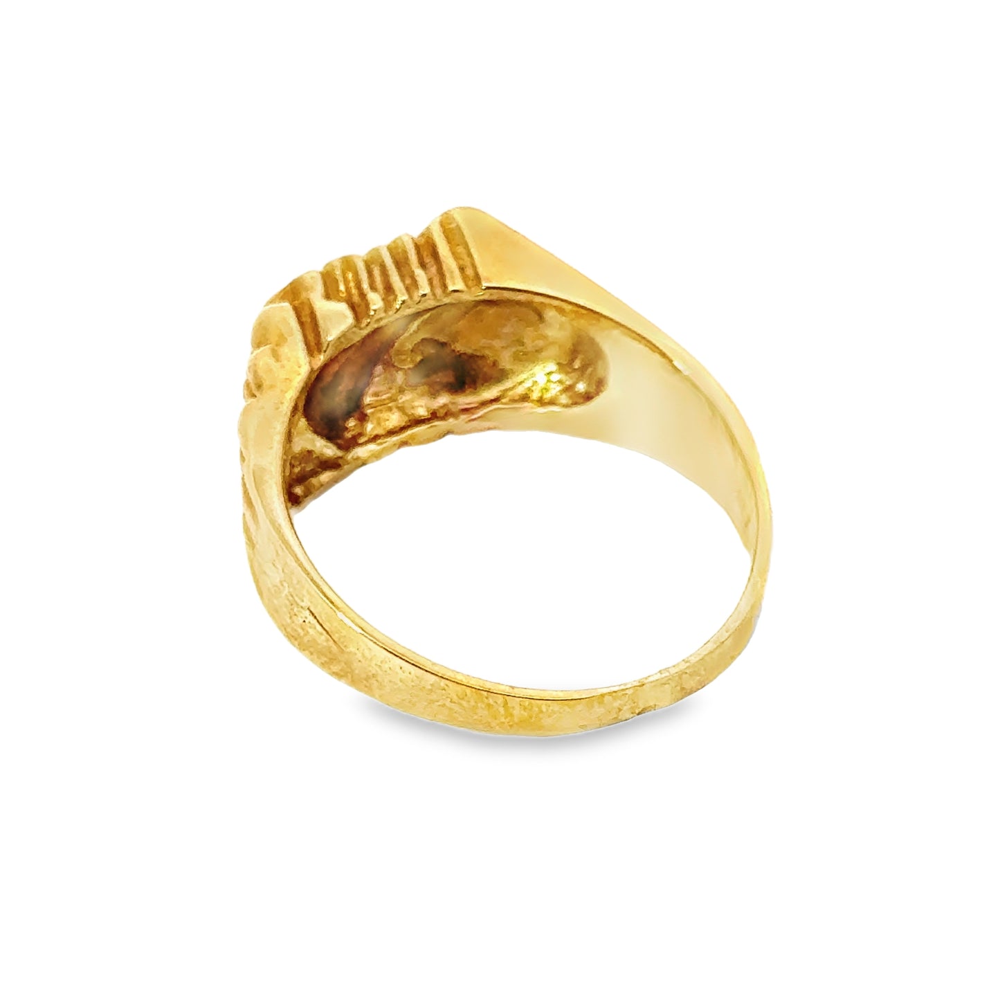 Vintage 1980’s Yellow Gold & Diamond Men’s Ring