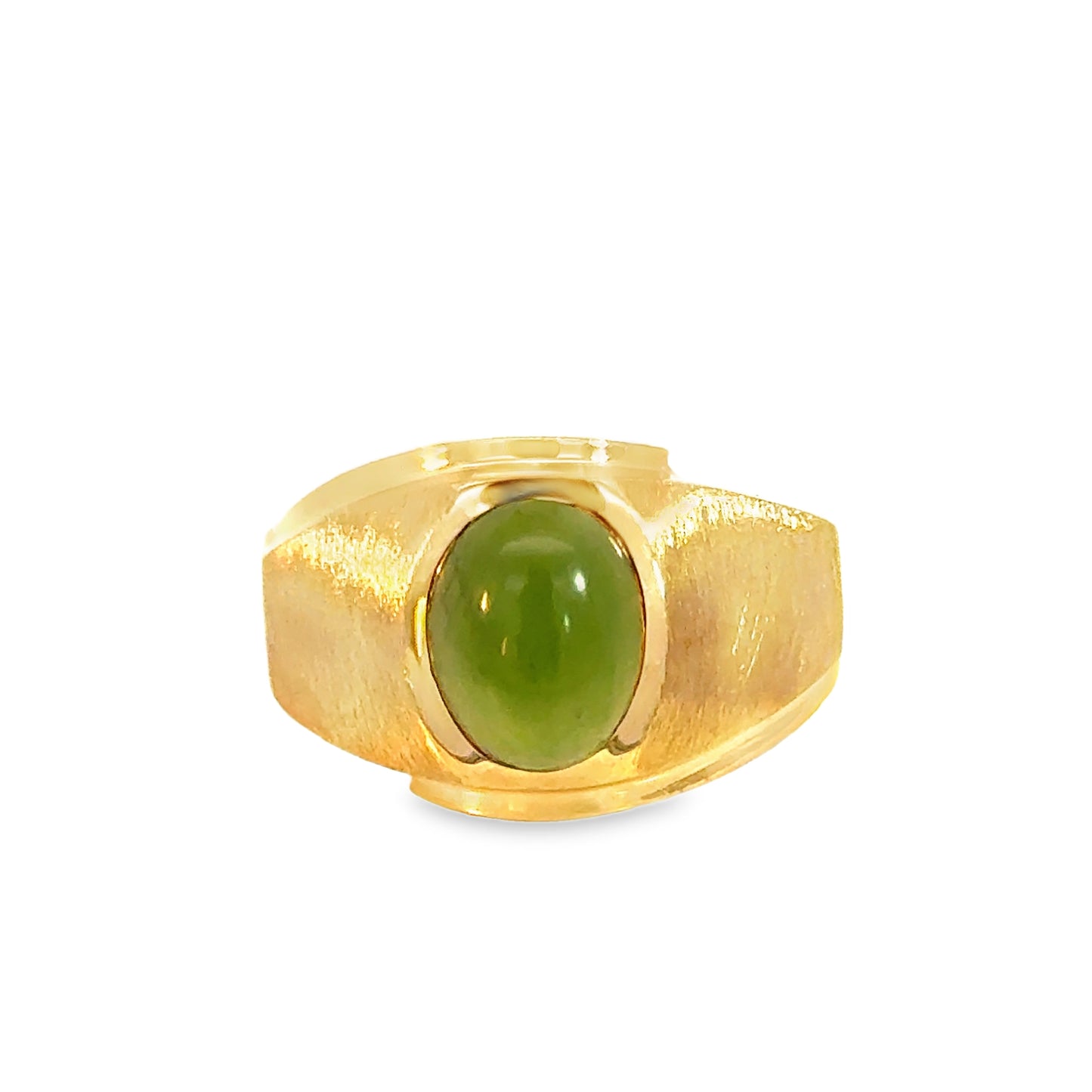 14K Yellow Gold Men’s Jade Estate Ring
