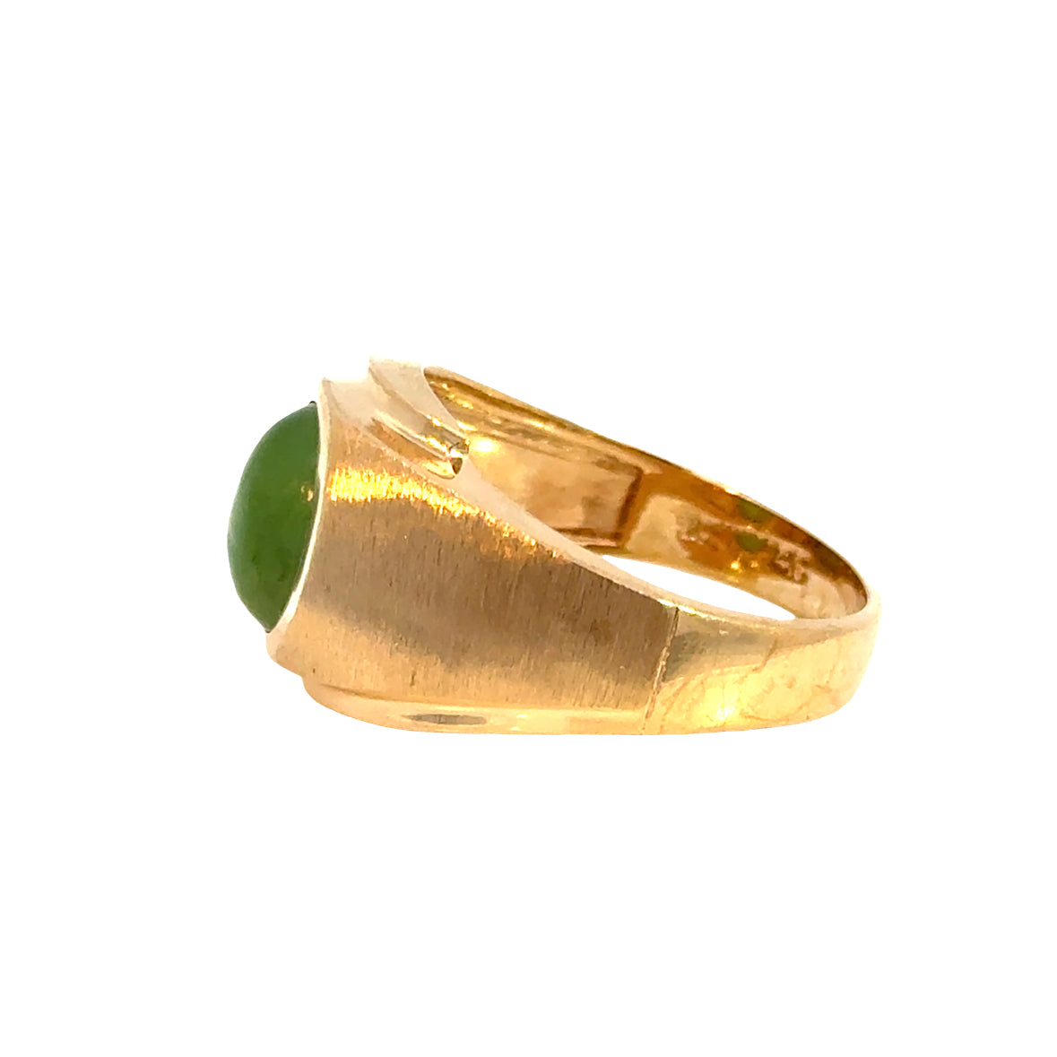 14K Yellow Gold Men’s Jade Estate Ring