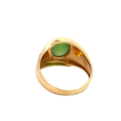 14K Yellow Gold Men’s Jade Estate Ring