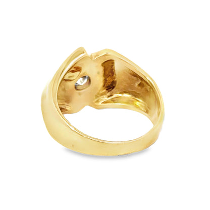 14K Yellow Gold Geometric Men’s Ring