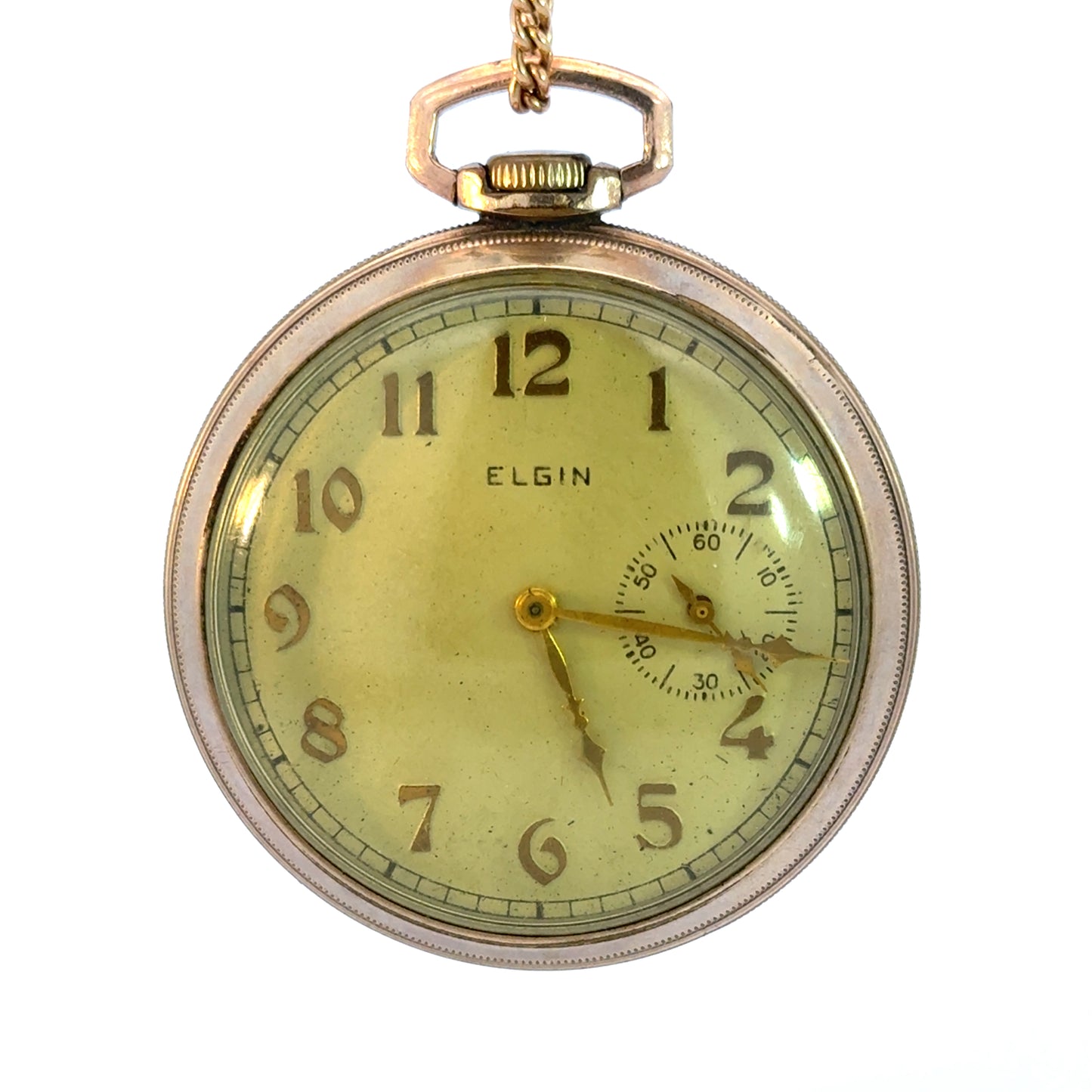 Vintage Elgin Pocket Watch – 15 Jewels – Gold Plated Case – Circa 1925–1940 – Art Deco / Early Mid-Century