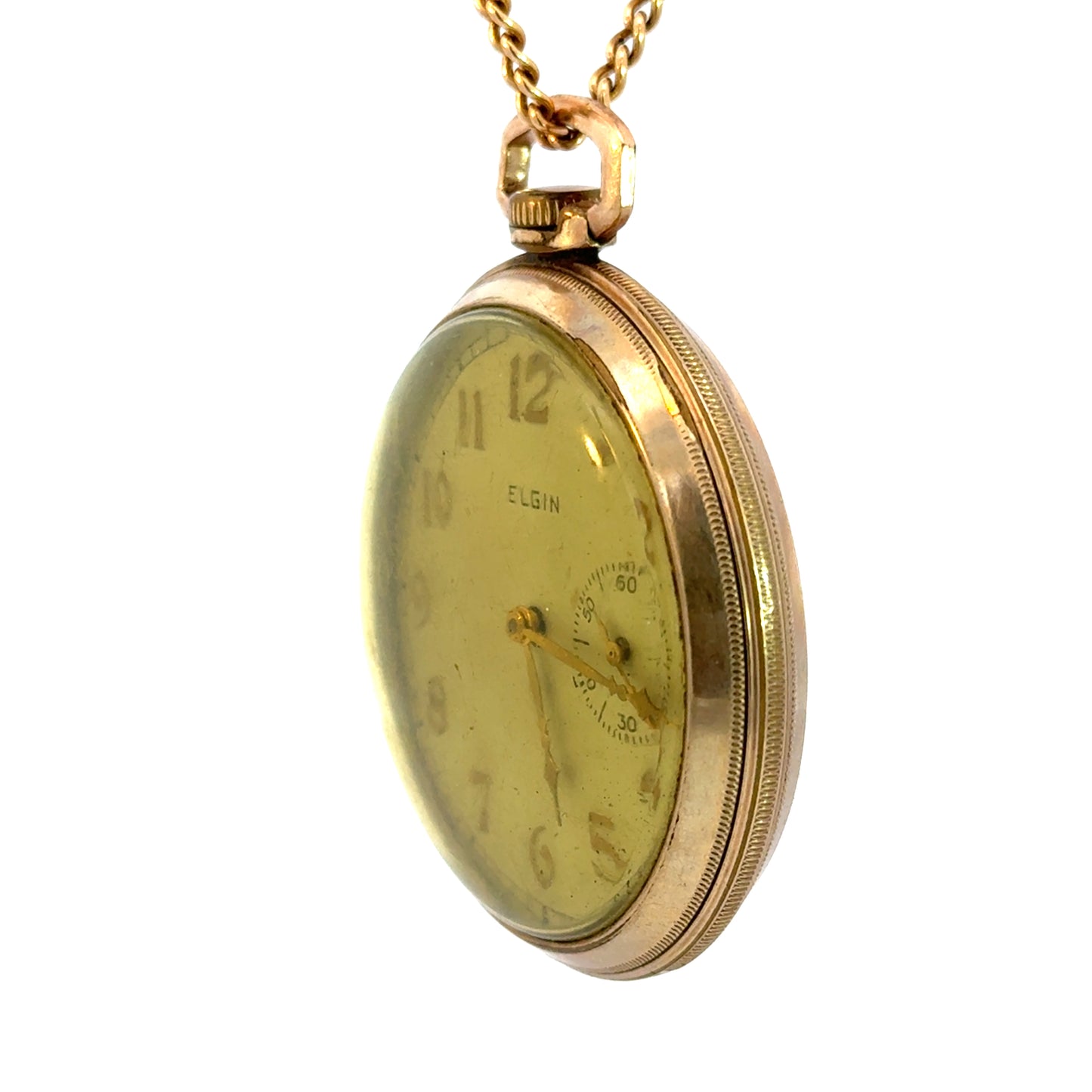 Vintage Elgin Pocket Watch – 15 Jewels – Gold Plated Case – Circa 1925–1940 – Art Deco / Early Mid-Century