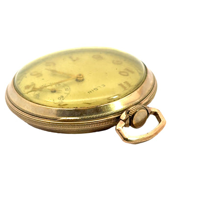 Vintage Elgin Pocket Watch – 15 Jewels – Gold Plated Case – Circa 1925–1940 – Art Deco / Early Mid-Century