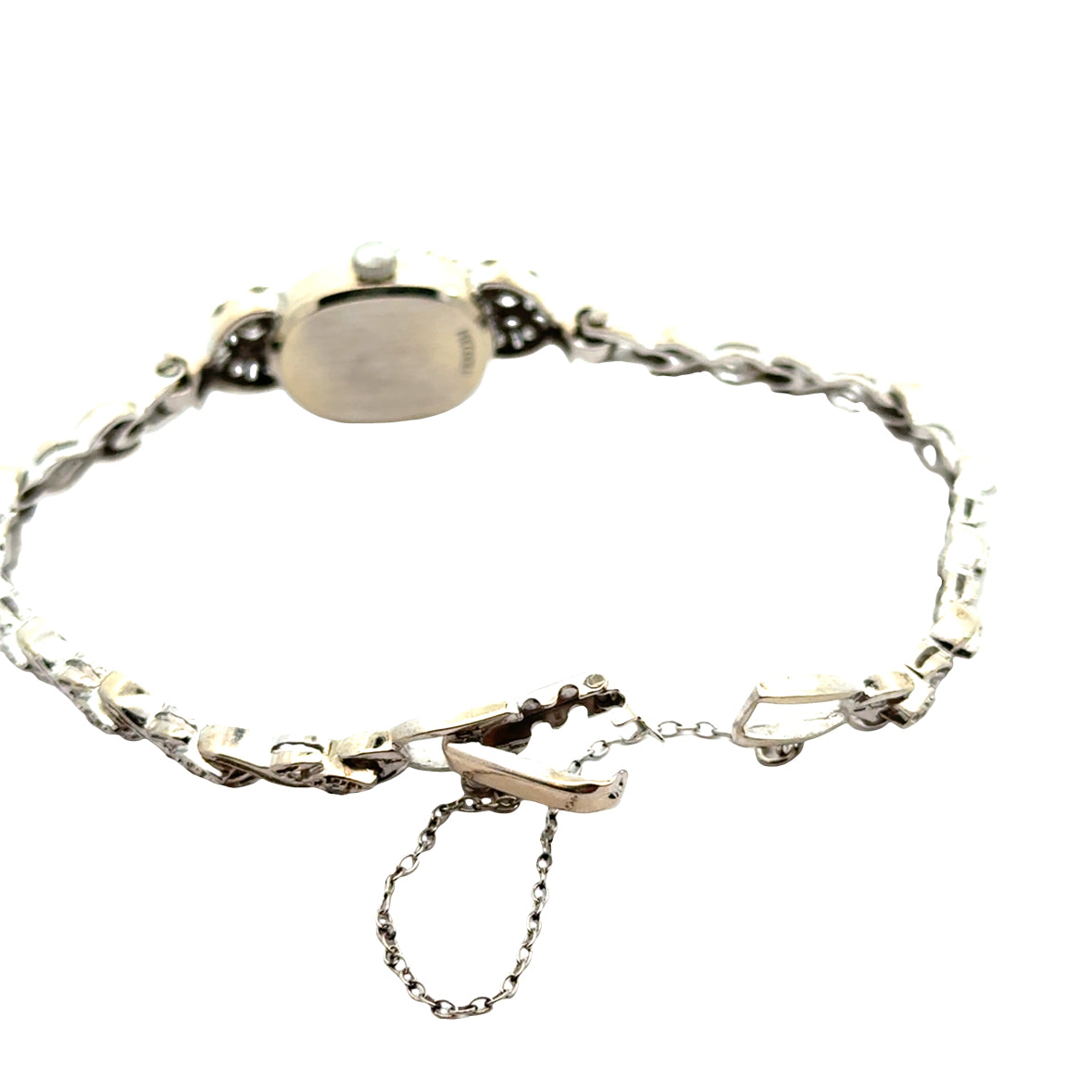 Vintage Croton Diamond Bracelet Watch – 14K White Gold - Art Deco–Inspired