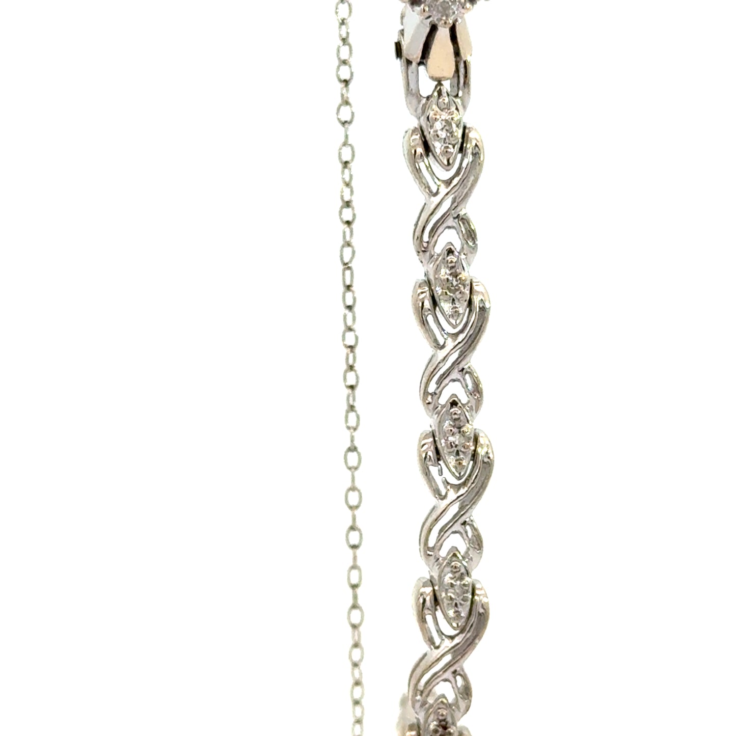 Vintage Croton Diamond Bracelet Watch – 14K White Gold - Art Deco–Inspired