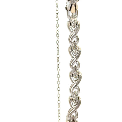 Vintage Croton Diamond Bracelet Watch – 14K White Gold - Art Deco–Inspired