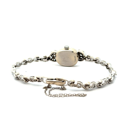 Vintage Croton Diamond Bracelet Watch – 14K White Gold - Art Deco–Inspired