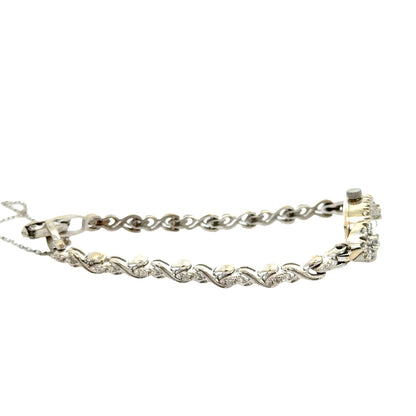 Vintage Croton Diamond Bracelet Watch – 14K White Gold - Art Deco–Inspired