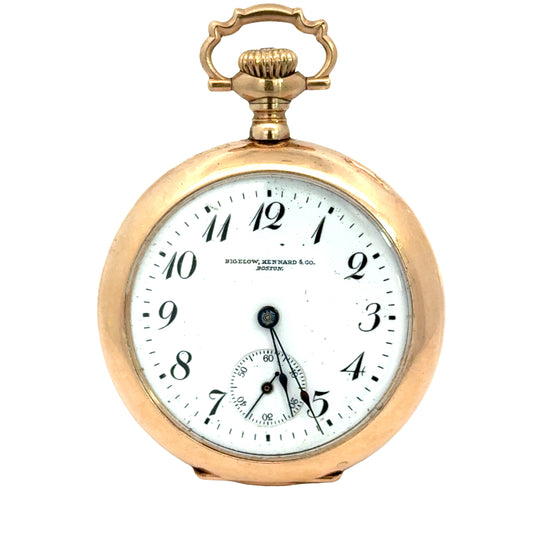 Bigelow, Kennard & Co. Boston Antique Pocket Watch – 1911 – Gold Filled – Engraved Back