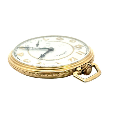 Vintage Hamilton Pocket Watch – Gold Filled – Art Deco Style Dial – Circa 1930–1940