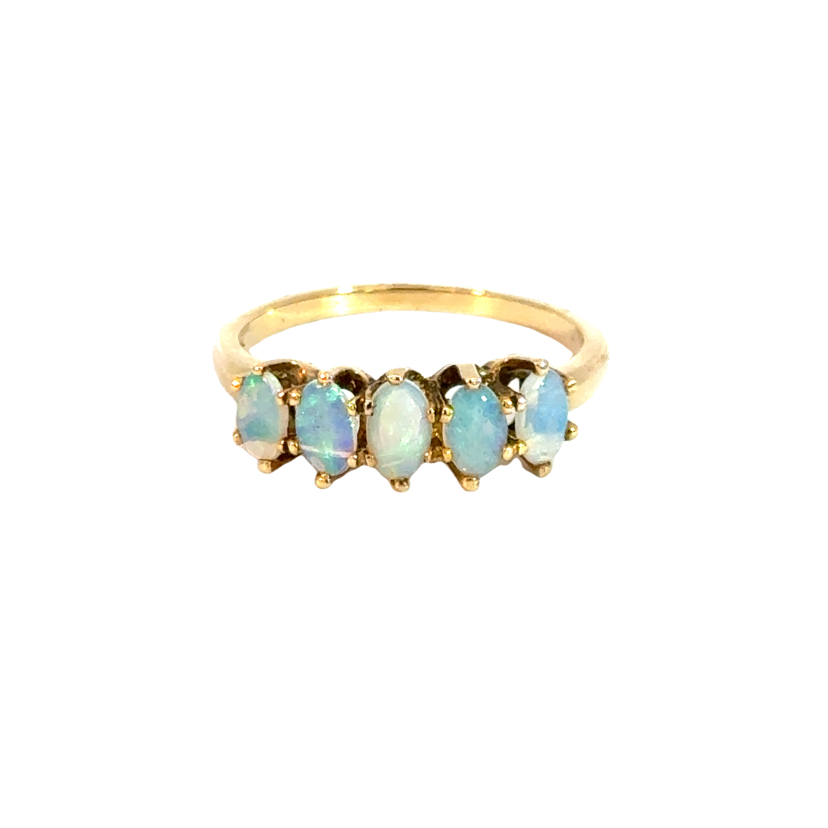 Lovely 14K Yellow Gold Opal Ring