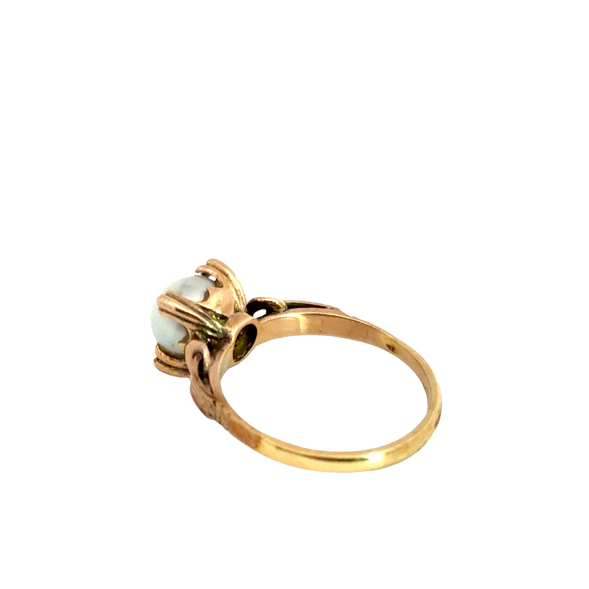 Antique 1940’s 14K Rose Gold Pearl Ring