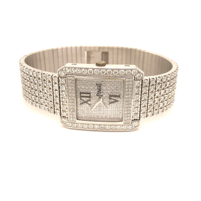 Extremely Special Piaget 18K White Gold & Diamond Watch