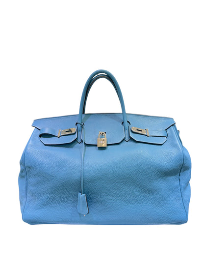 Hermès Birkin 50cm Travel Bag in Blue Togo Leather – Mint Condition