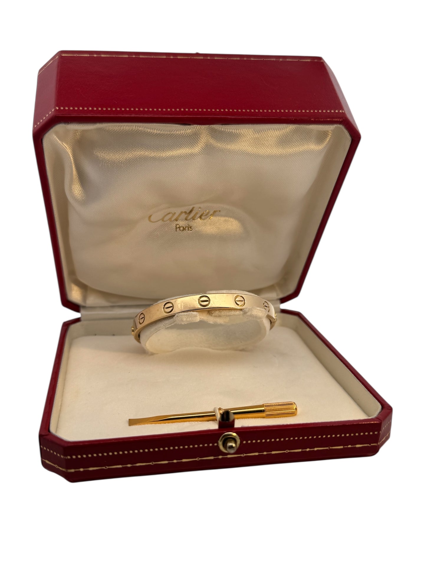 Cartier LOVE Bracelet Vintage – 18K Yellow Gold, Size 16