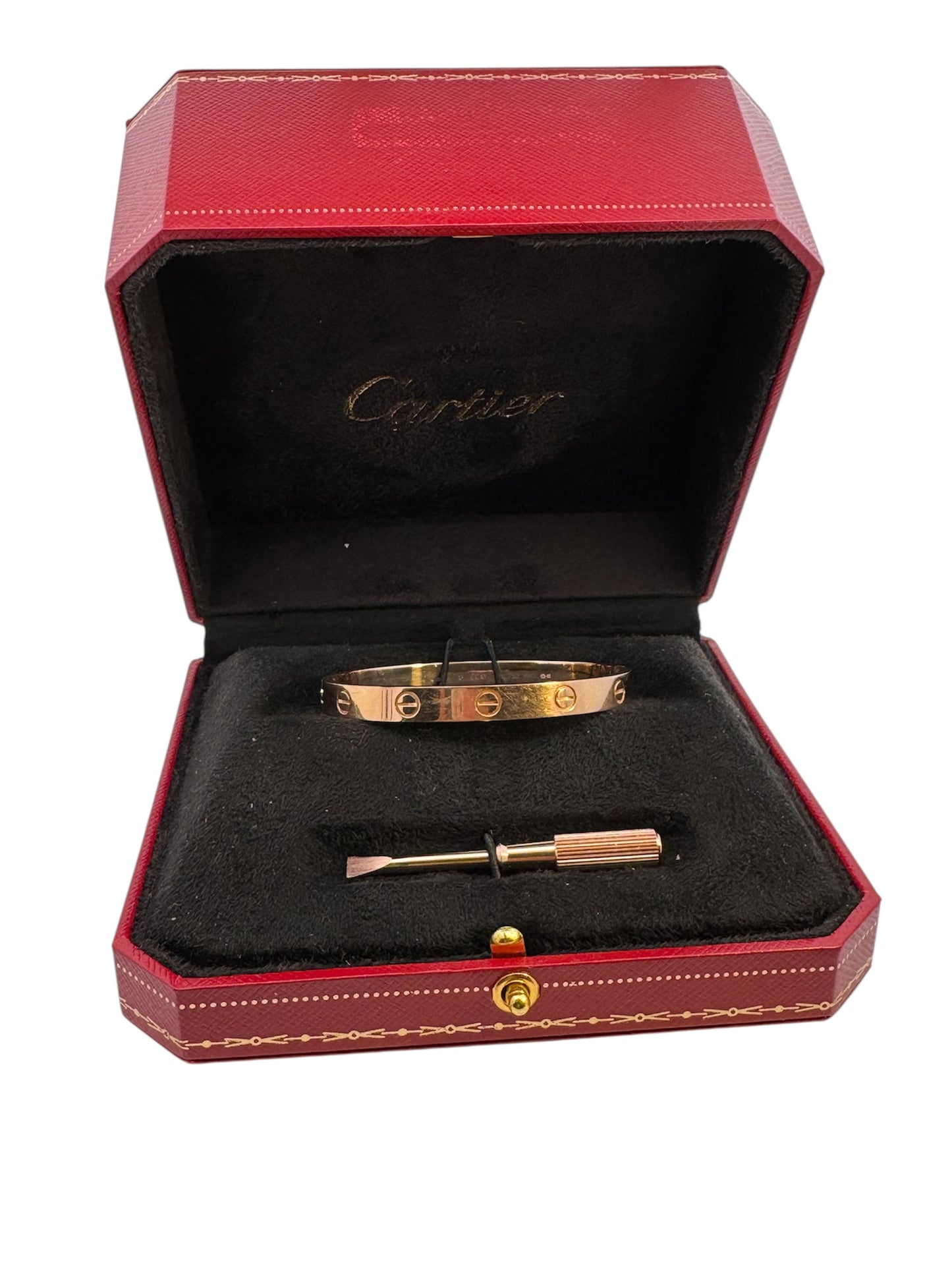 Cartier LOVE Bracelet – 18K Rose Gold, Size 16