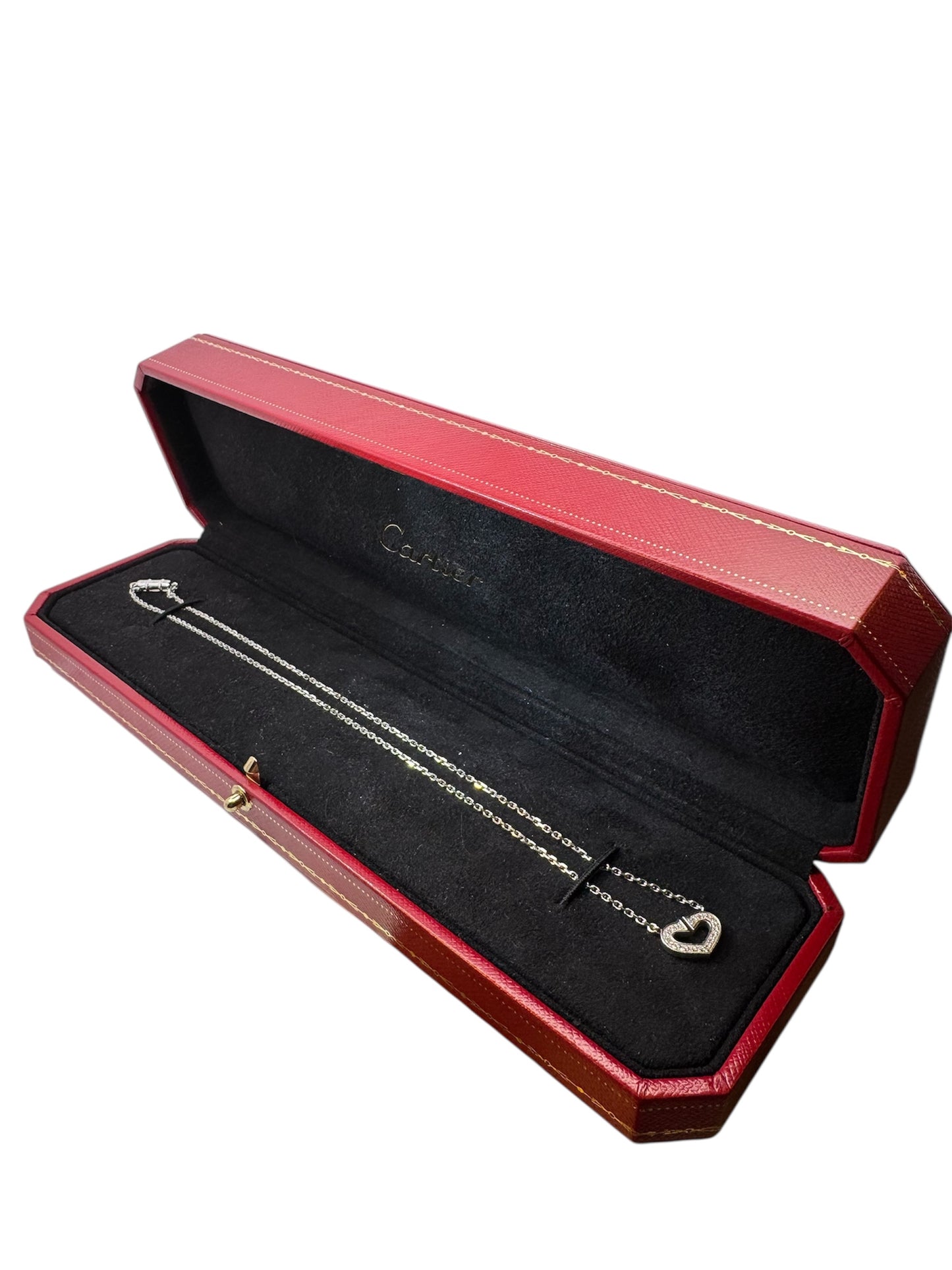 Cartier C Heart of Cartier Diamond Necklace – 18K White Gold