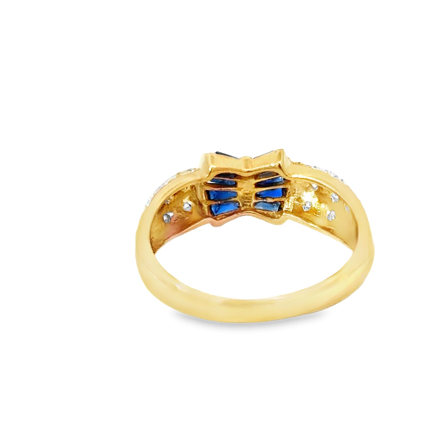 Le Vian 18K Yellow Gold Sapphire & Diamond Bow Ring