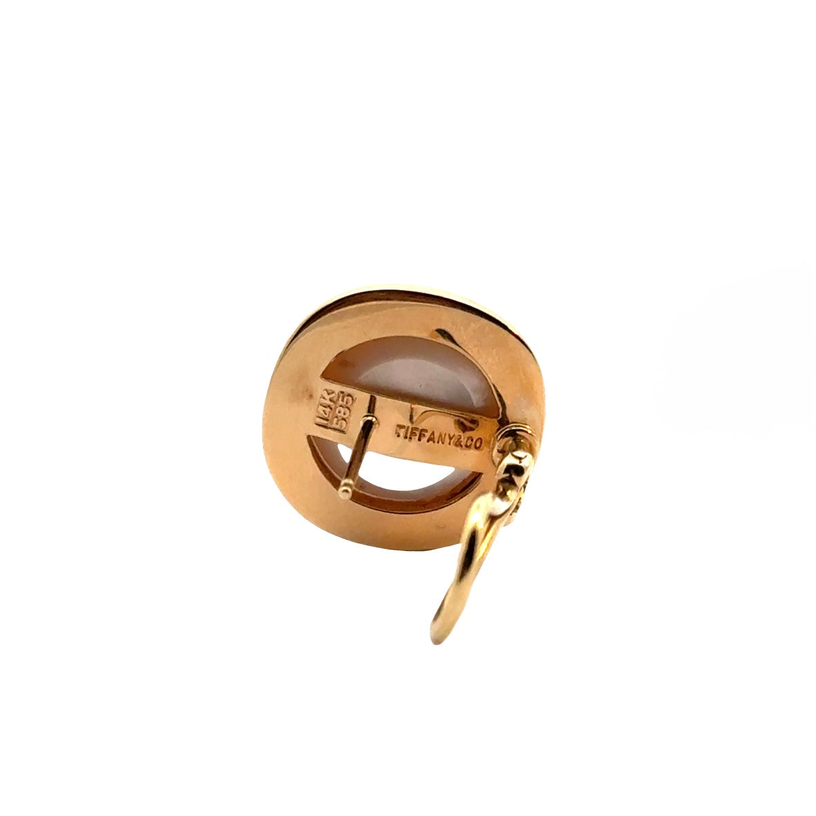 Tiffany & Co. 14K Gold Mabe Pearl Earrings