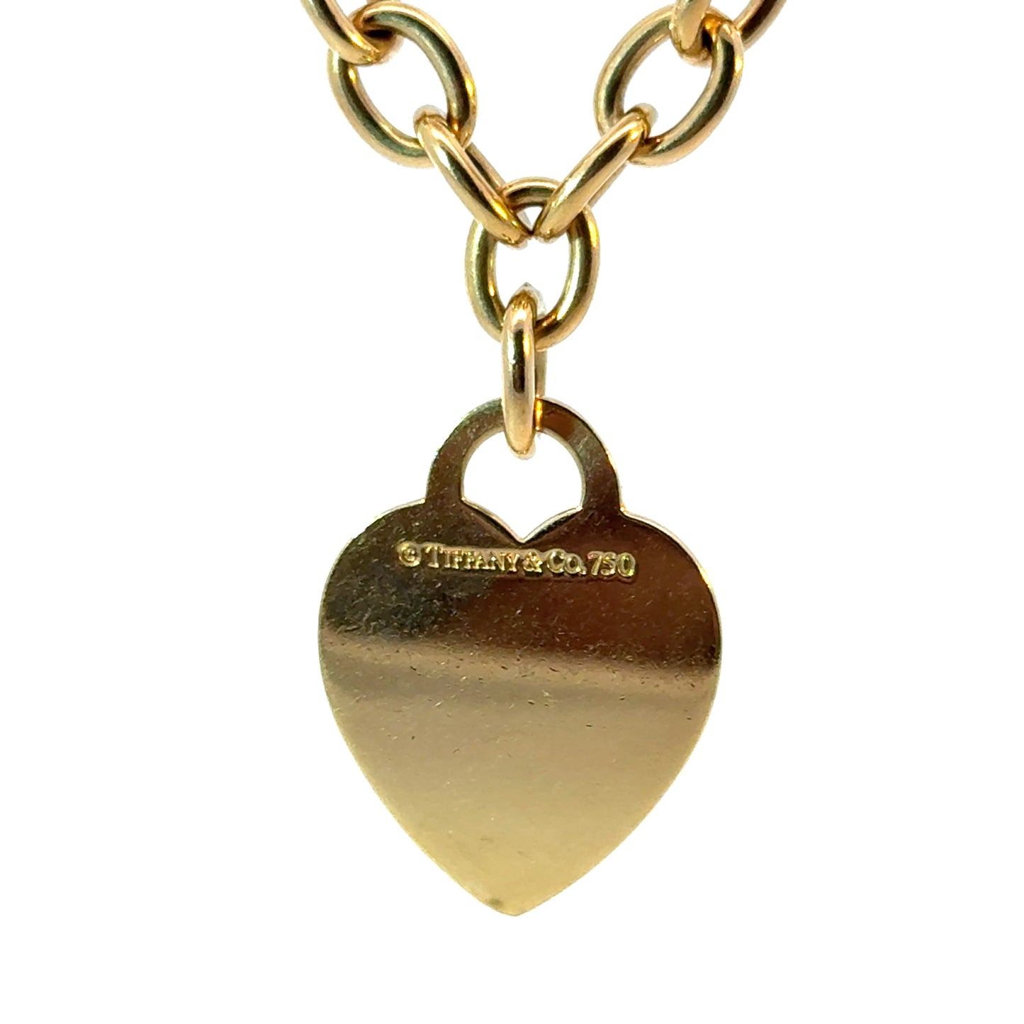 Tiffany & Co. “Return to Tiffany” Heart Tag Charm Necklace – 18K Yellow Gold
