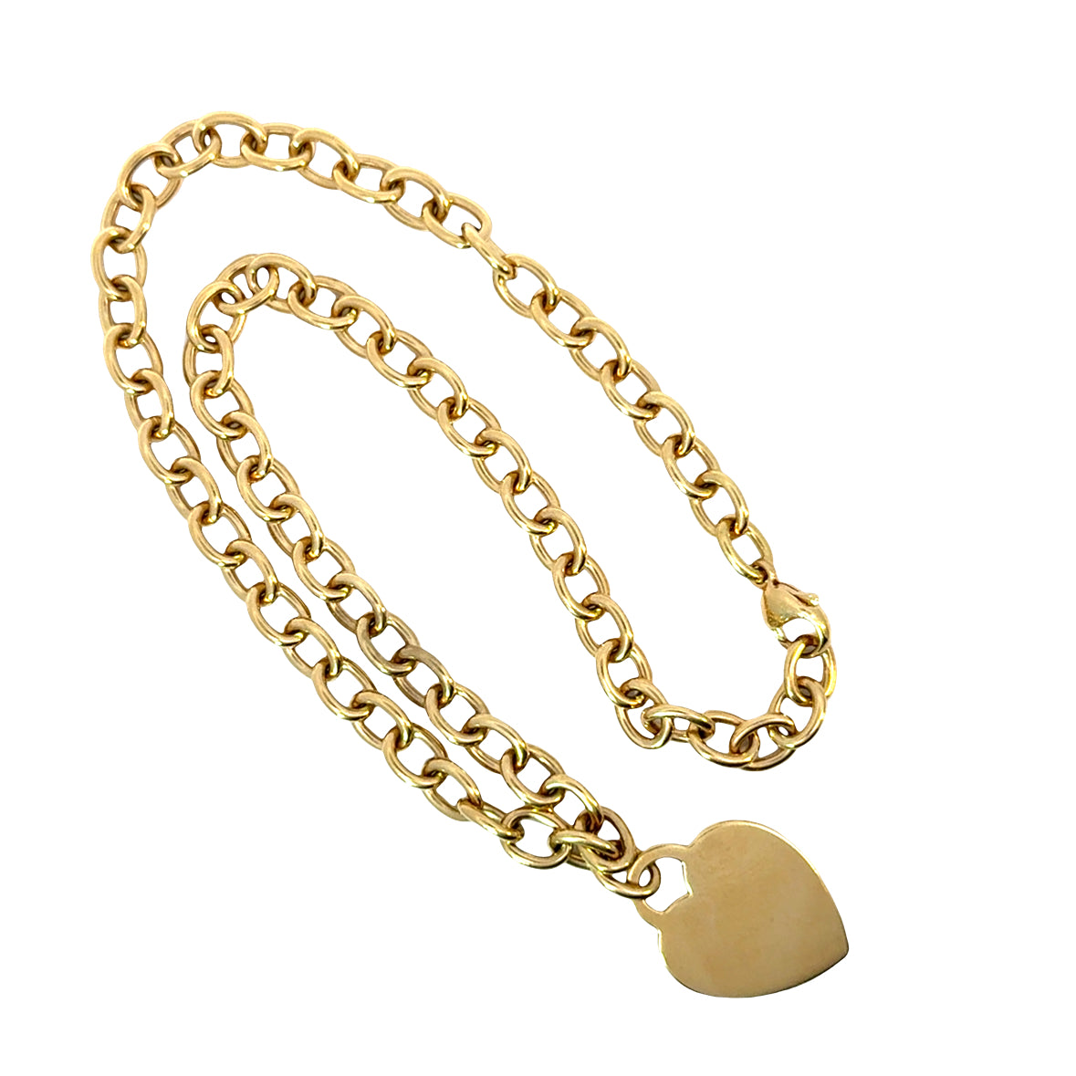 Tiffany & Co. “Return to Tiffany” Heart Tag Charm Necklace – 18K Yellow Gold