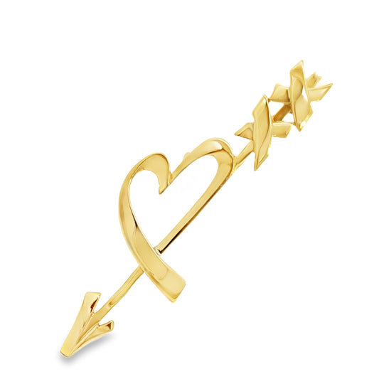 Tiffany & Co. Paloma Picasso Heart & Arrow Brooch – 18K Yellow Gold