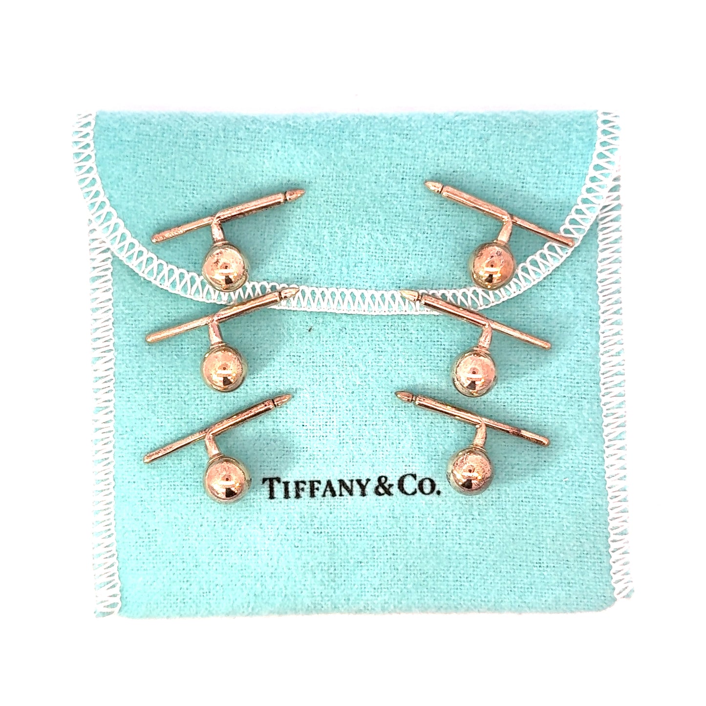 Tiffany & Co. Vintage Ball Cuff Links/Shirt Studs
