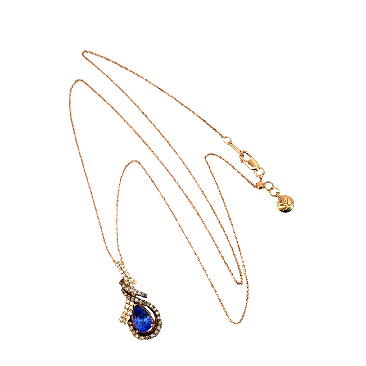 Le Vian 14K Rose Gold Tanzanite & Diamond Pendant Necklace