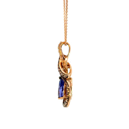 Le Vian 14K Rose Gold Tanzanite & Diamond Pendant Necklace
