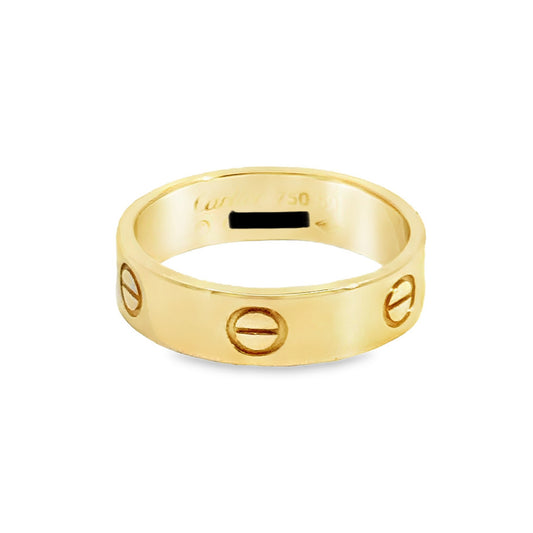 Cartier Love 18K Yellow Gold Men’s Band Ring