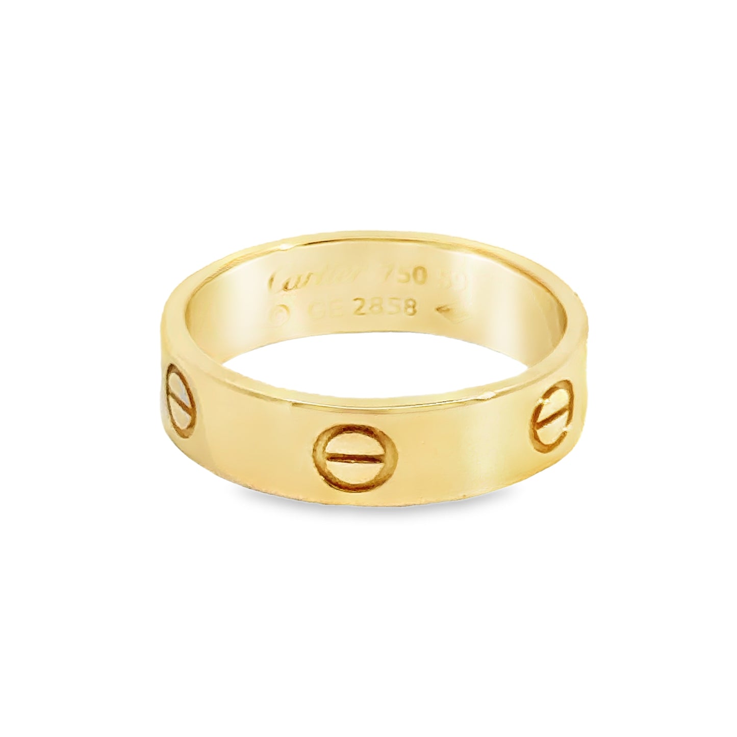 Cartier Love 18K Yellow Gold Men’s Band Ring